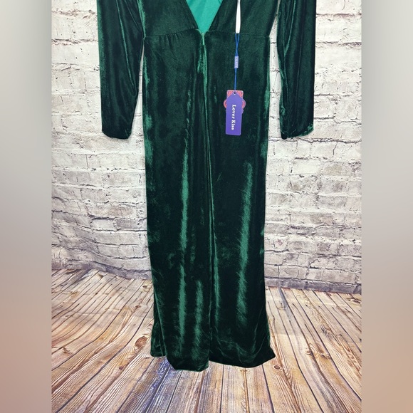 NWT 0 Lover Kiss Women Long Sleeve Velvet Formal Dress - Picture 8 of 9